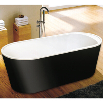 2015 Design Schwarz Acryl freistehende Badewanne